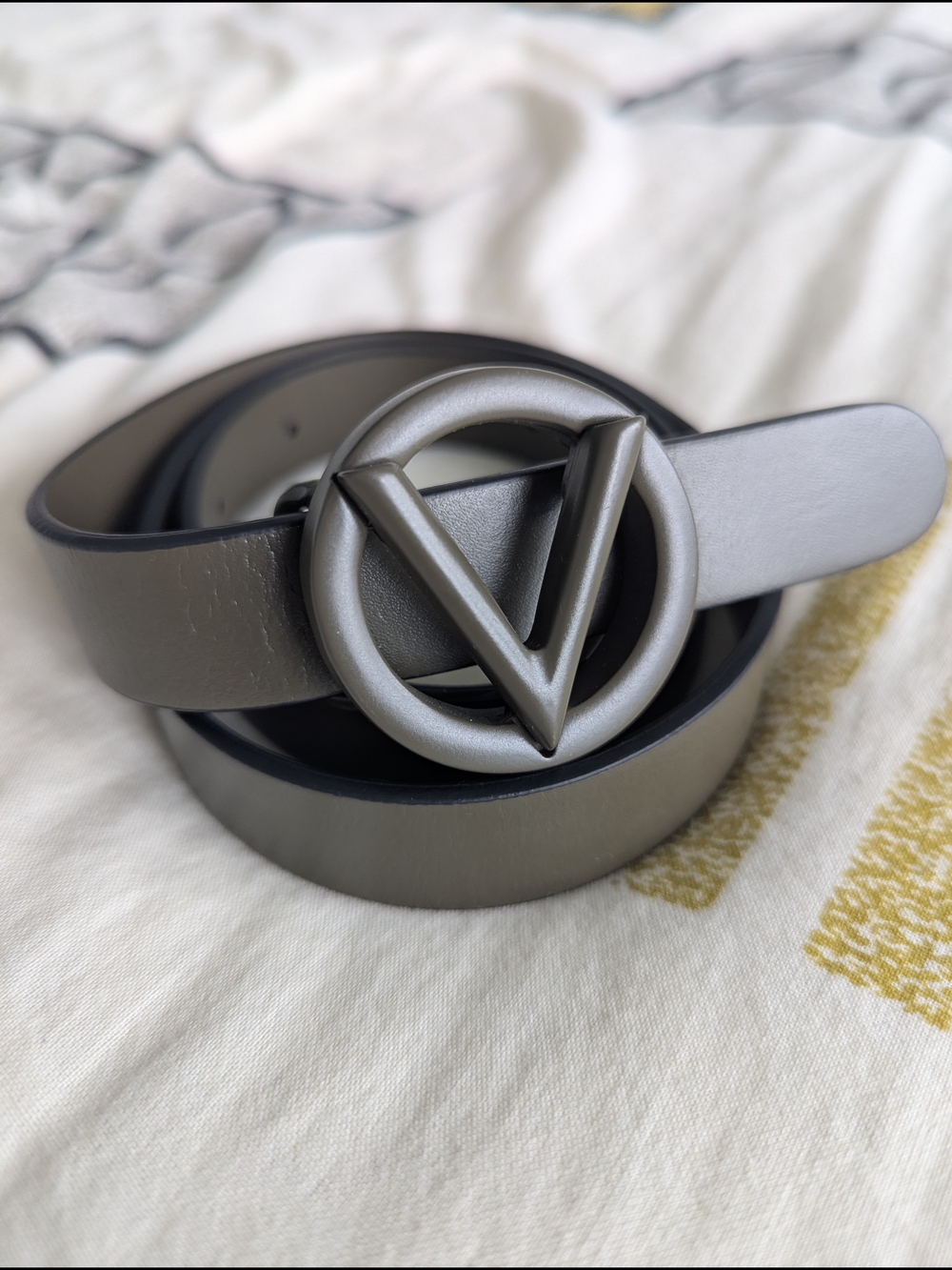 Valentino By Mario Valentino Olive Leather Belt (Size s)